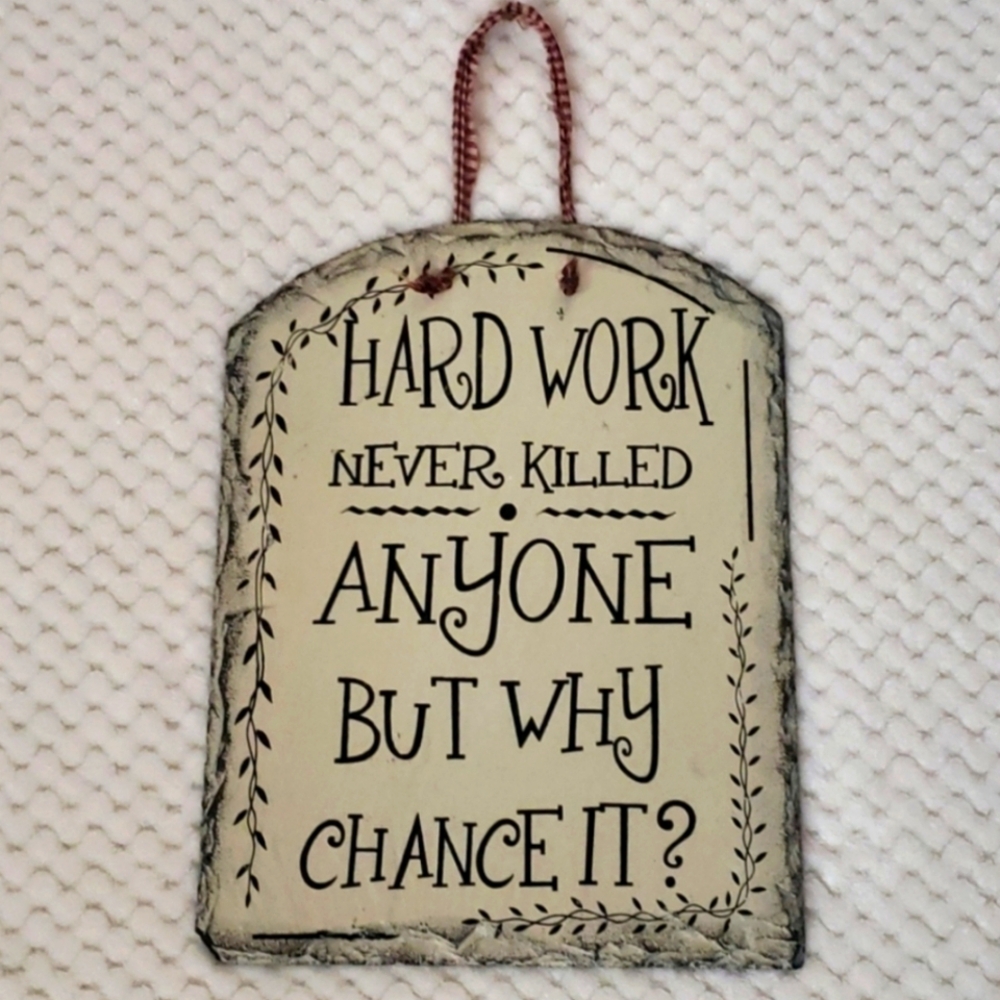 Painted decorative slate sign 12×9 cute decorative heavy